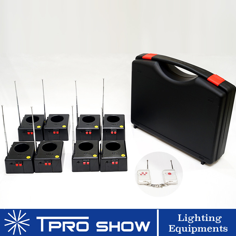 Cold Firework Ignition Machine Wireless Remote Pyrotechnics 8 Cues Receiver Stage Equipment Fountain