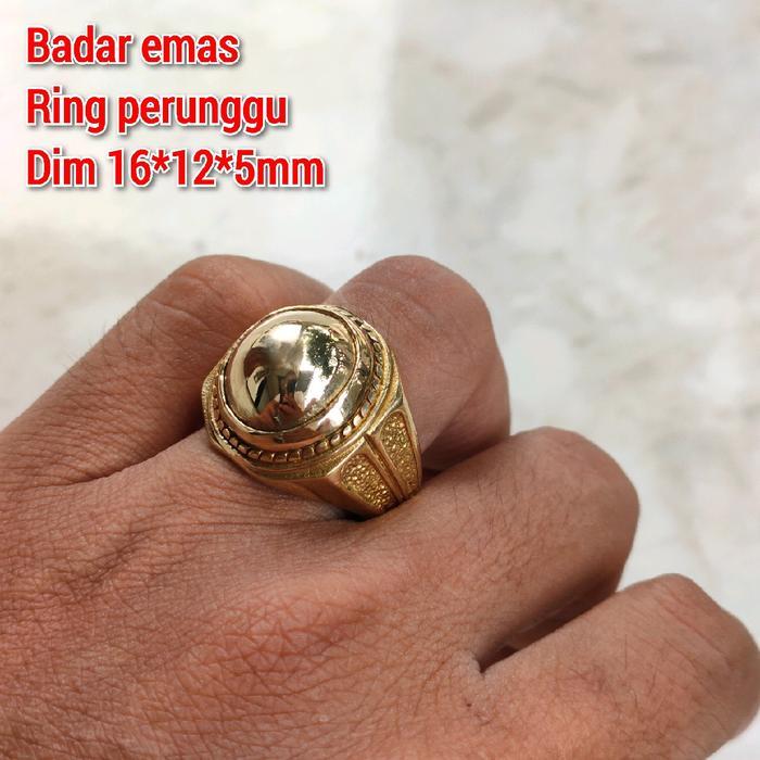 CINCIN PRIA BADAR EMAS KURSANI KUNO RING PERUNGGU SUPER