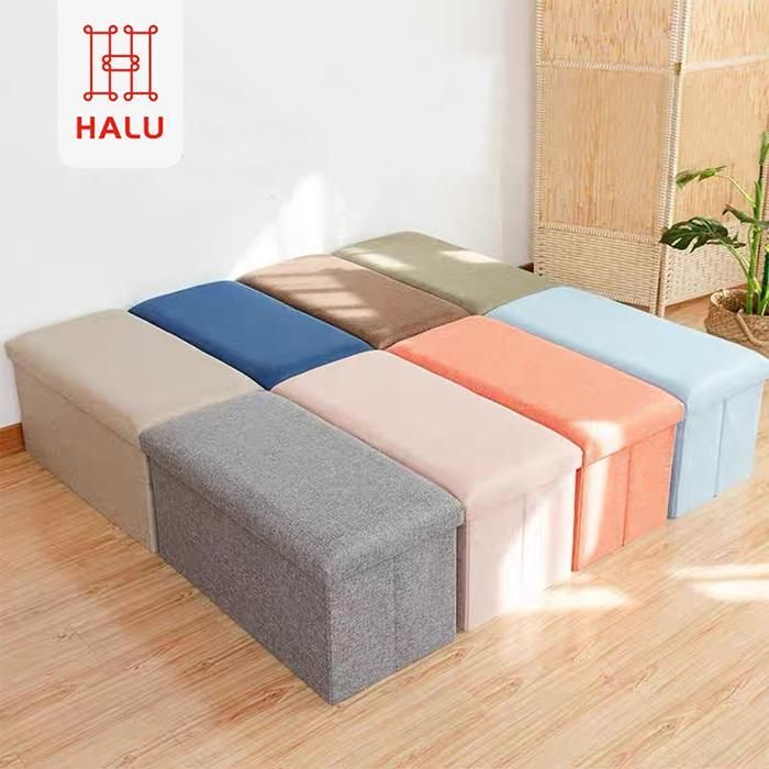 Halu Box penyimpanan Serbaguna Storage Box Kursi Stool Tempat Mainan Sepatu Buku Snack Storage Box
