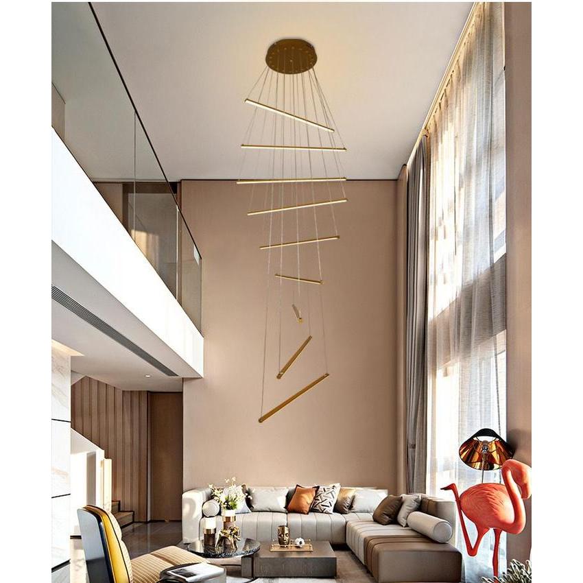 LAMPU HIAS GANTUNG 9 LED 3 WARNA / LAMPU GANTUNG MODEL TANGGA