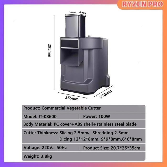 Alat Potong Sayuran Elektrik Serbaguna Pemotong Kentang, Mustofa, Wortel, Bawang Otomatis