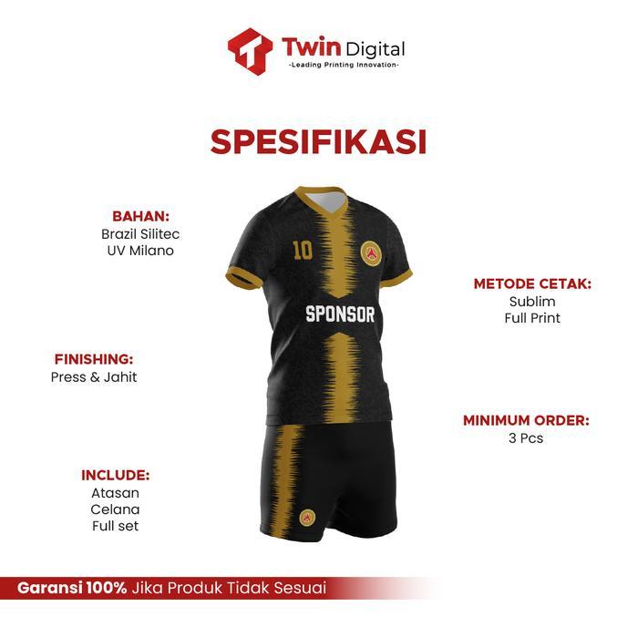 Custom Jersey Bola Tshirt Olahraga Dewasa Free Nama - Setelan Kaos Bola V Neck