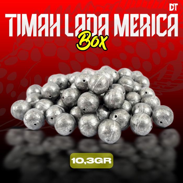 Timah Lada Merica Murah Ecer 50gr Timah Bulat Pemberat Pancing Dasaran Mandas 1.5 2.2 3.3 4.2 5.2