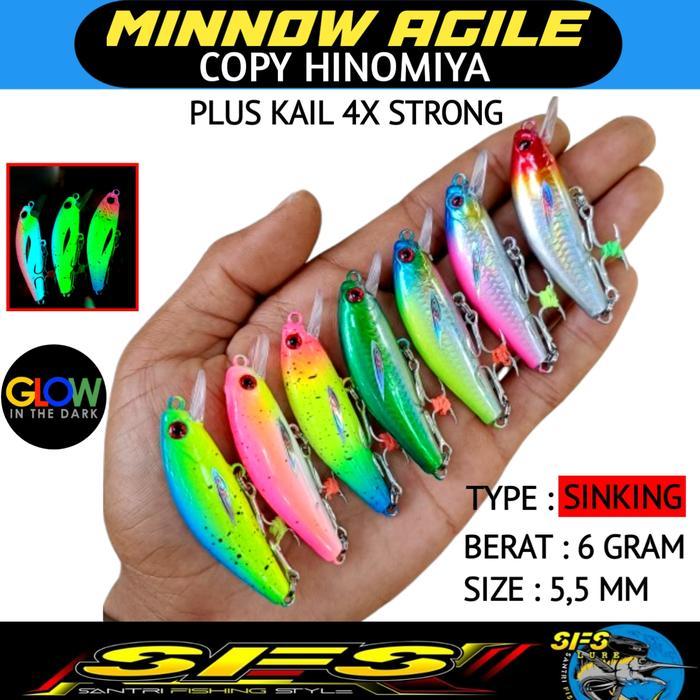 Minnow agile minnow sinking minnow casting minnow ultralight minnow hinomiya copy minnow pencil