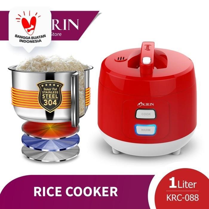 KIRIN Rice Cooker Stainless 1 Liter KRC-088