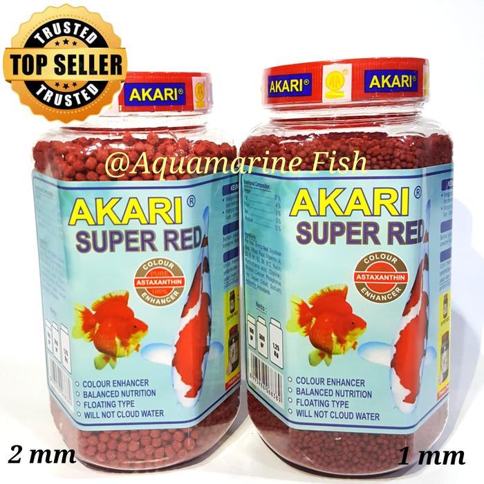 Pelet Akari Super Red 300gr makanan ikan pakan ikan koi koki louhan parrot oscar channa pelet merah