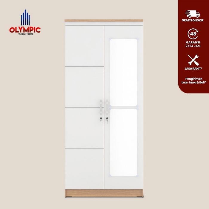 Olympic Lemari Pakaian 2 Pintu / Lemari Baju 2 Pintu - LP EERO 2P