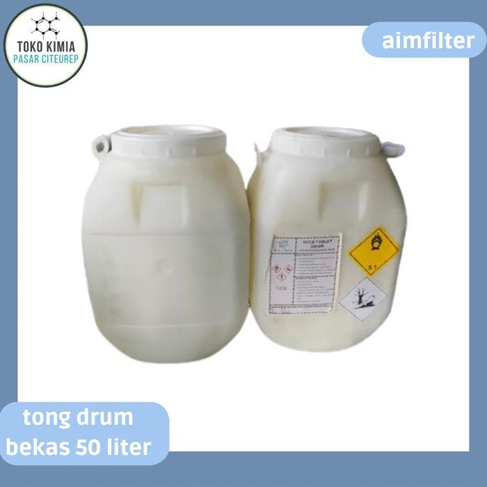 Drum bekas Kaporit / Gentong Bekas Kaporit isi 50 Liter