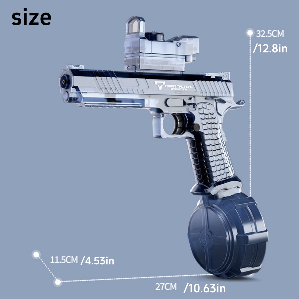 Automatic Desert Eagle Water Gun Toys Electric Shooting Flashing Lights Battle Water Pistol Spray