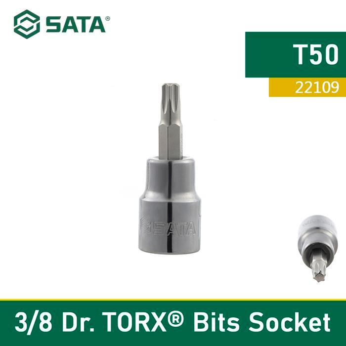 Mata Obeng Shock Bit Bintang T50 22109 - 3/8" Dr. Bit Socket Torx Sata