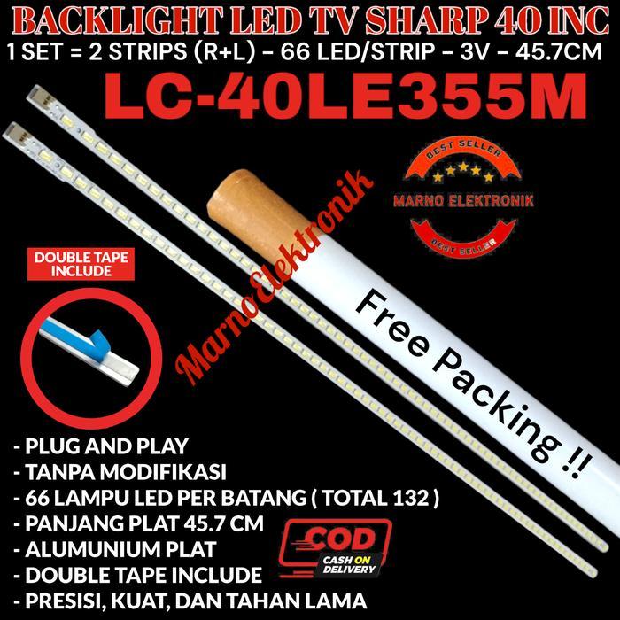 TERLARIS BACKLIGHT LED TV SHARP 40 INC LC-40LE355M 40LE355M 40LE355 40LE LAMPU SALE