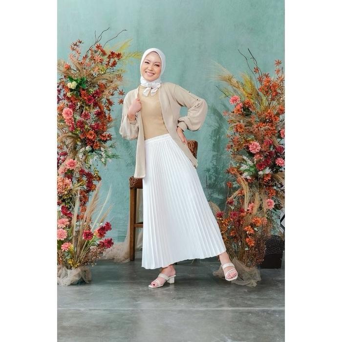 ROK PLISKET PREMIUM / ROK PREMIUM TEBAL Maxi Bawahan Rempel Panjang Wanita