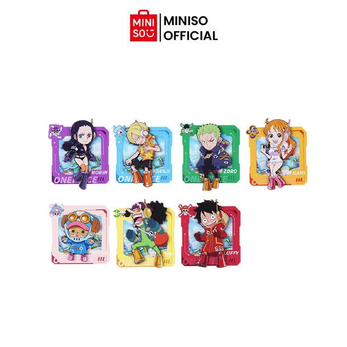 MINISO X One Piece Magnet Hiasan Kulkas Surprise Box Fridge Magnet Karakter Anime One Piece Random