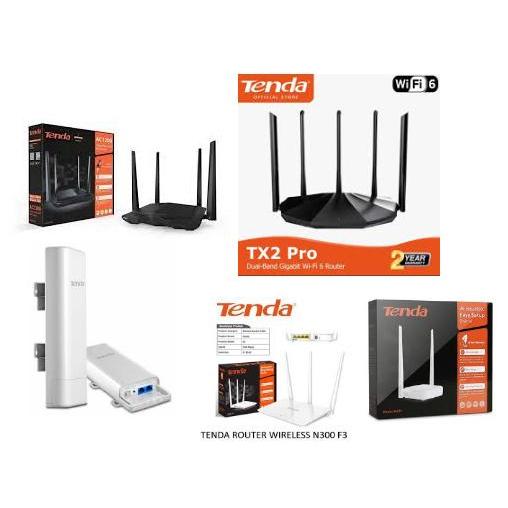 TENDA ROUTER AC6 N301 F3 TX2 PRO O3 OUTDOOR ROUTER EXTENDER WIRELESS WIFI DUAL BAND GIGABIT GARANSI