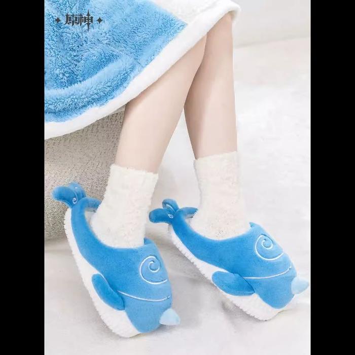 Childe / Tartaglia Whale Mascot Slippers (Size L/M) - Genshin Impact