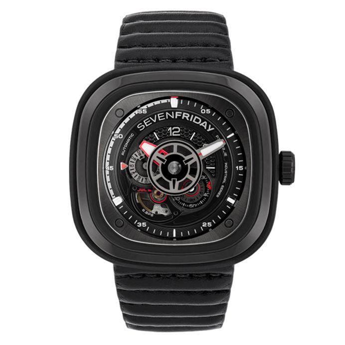 DISKON SEVENFRIDAY P3C/06 Jam Tangan Pria Hitam Racer III P-SERIES READY STOCK