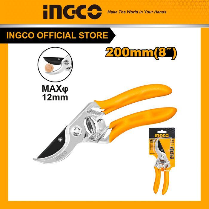 Gunting Dahan Bunga - Pruning Shears 8Inch Abs - Ingco Hps0109