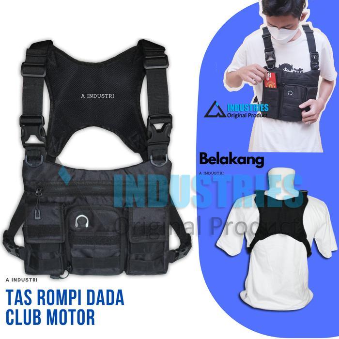 Tas Selempang Minimalis Tas Depan Dada Simple Anti Ribet Model Depan Dada Chest Bag Sport