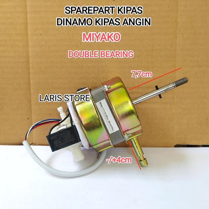 DINAMO KIPAS ANGIN DOUBLE BEARING MIYAKO / MOTOR KIPAS ANGIN MIYAKO