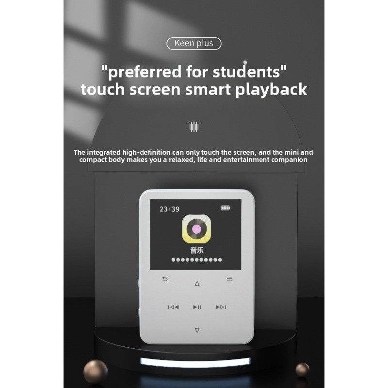 Mini MP3 64GB Music Player High Quality Portable MP3 Radio Player Support FM Radio Video E-book With