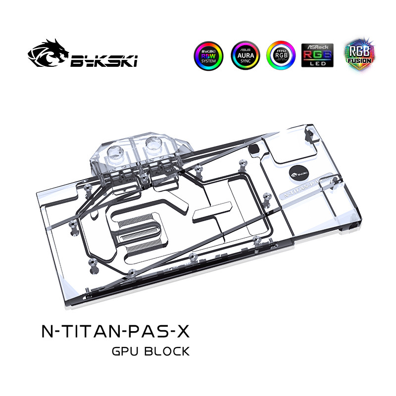 BYKSKI GPU Card Water Block Use for Inno 3D GTX1070/1070Ti/1080TI X4 IChill IceDragon Super