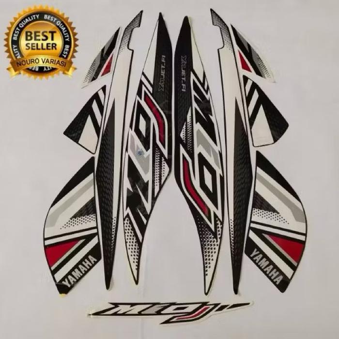 Best Seller Stiker Striping List Body Full Set Motor Yamaha Mio J 2012 Putih Original
