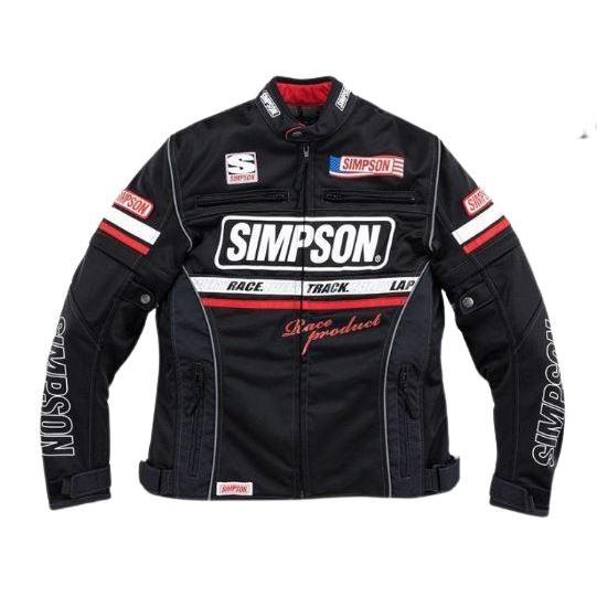 ORIGINAL SIMPSON JACKET NSM-C02 BLACK WHITE MESH JACKET RIDING JACKET READY STOCK