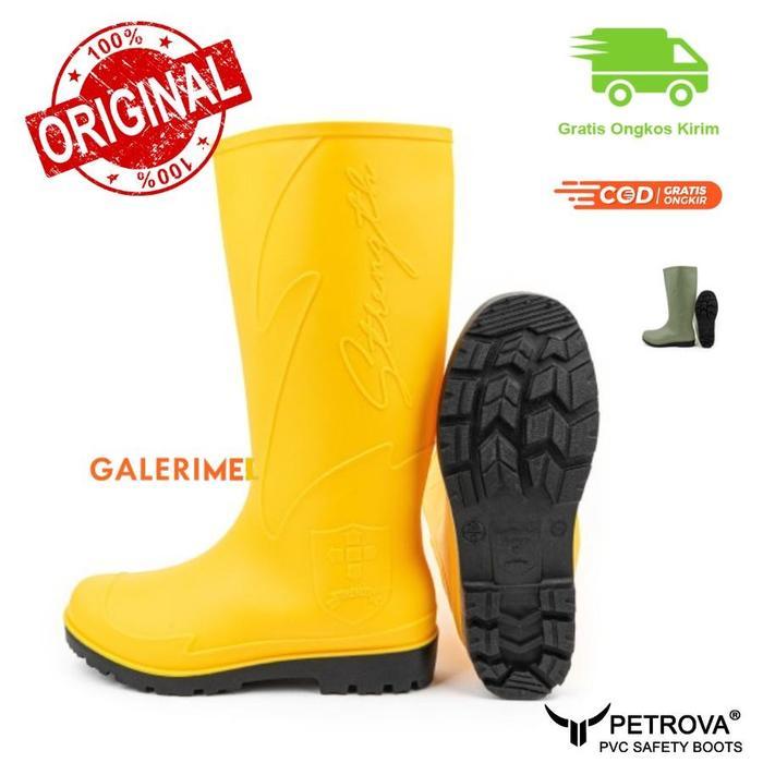 Eiger - Sepatu Boots Pria Petrova Strength Waterboots Kuning Anti Static