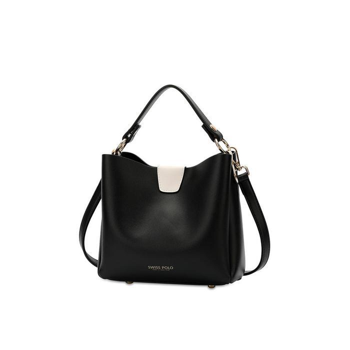 Swiss Polo 2-In-1 Top Handle Bag Sling Bag & Sling Bag - Beige Wanita - HBS 5502