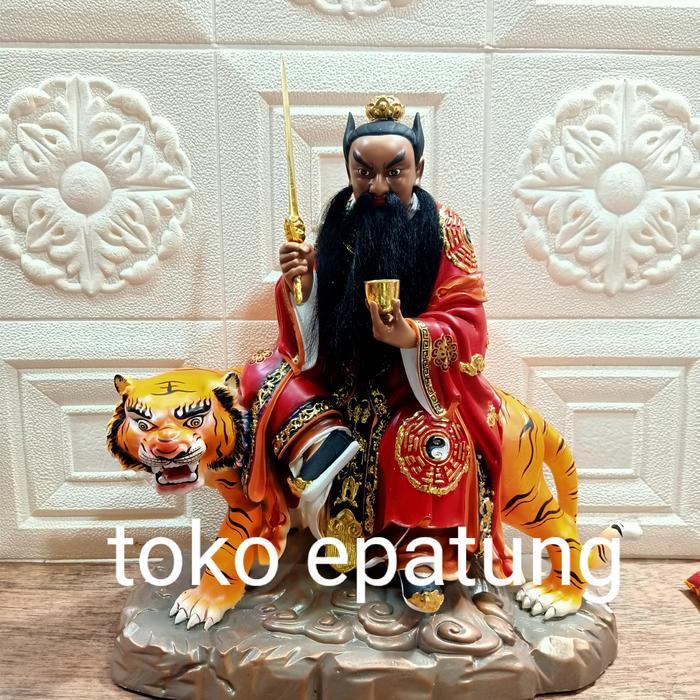 patung dewa zhang tien se / tiu tien se fiber -12 inch -03