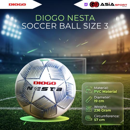 Soccer Ball Diogo Nesta (3) PVC Sepak Bola Bola Sepak Diogo Nesta Size 3