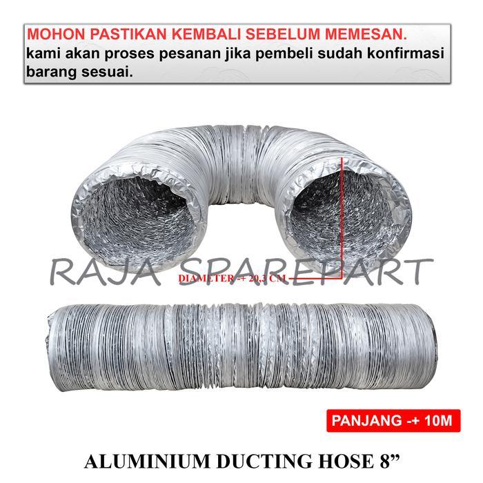 ADH8 PIPA FLEXIBLE DUCTING / FLEXIBLE ALUMINIUM / ALUMINIUM DUCTING HOSE 8"