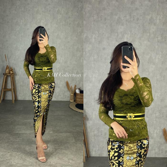 DISKON Kebaya Bali Set / Kebaya Modern / Kebaya Tile Stik / Kebaya Wisuda READY STOCK