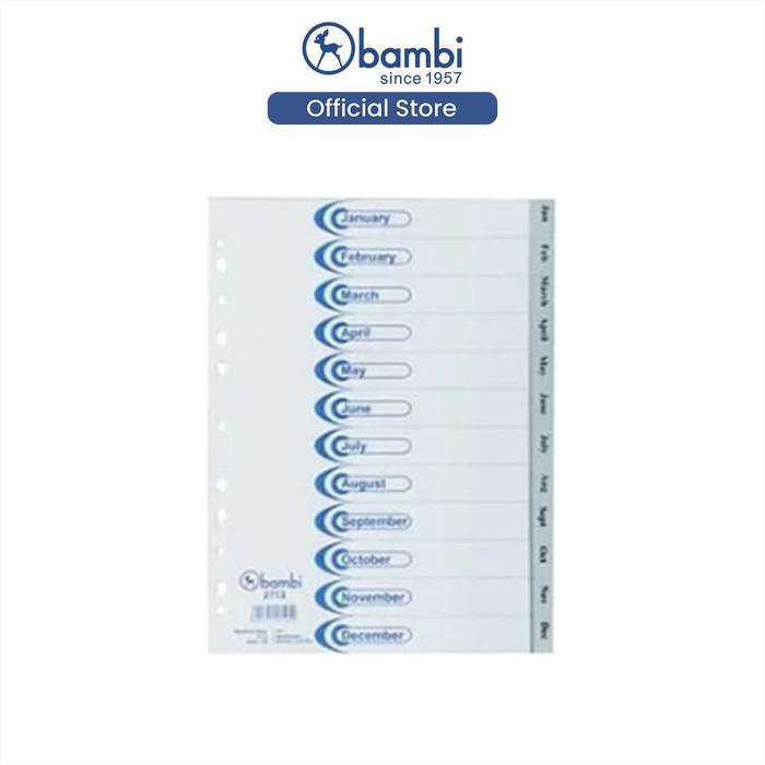 Bambi Isi Binder A4 Divider & Indexes Pembatas Kertas Binder Edisi Pembatas Kertas Binder Edisi