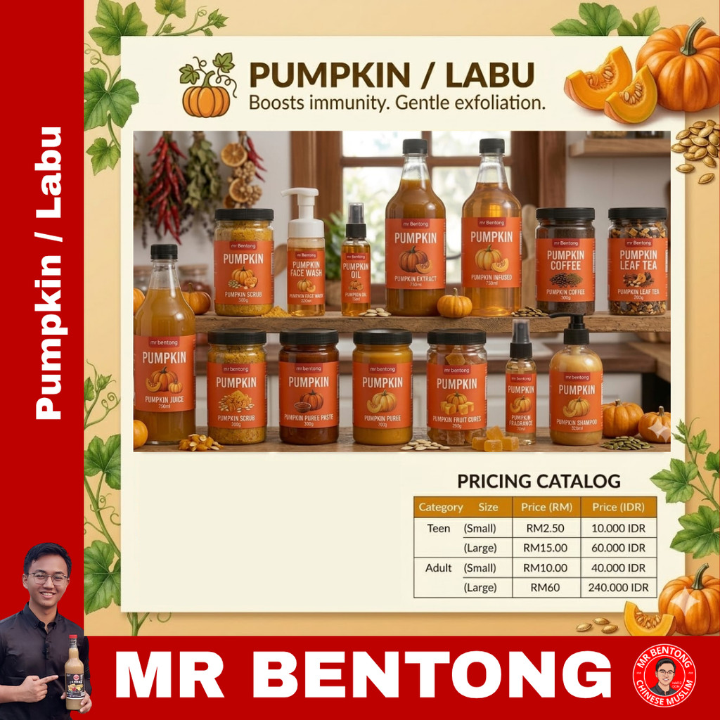 75. Pumpkin / Labu - Mr Bentong - Juice (Small/Kecil Size)