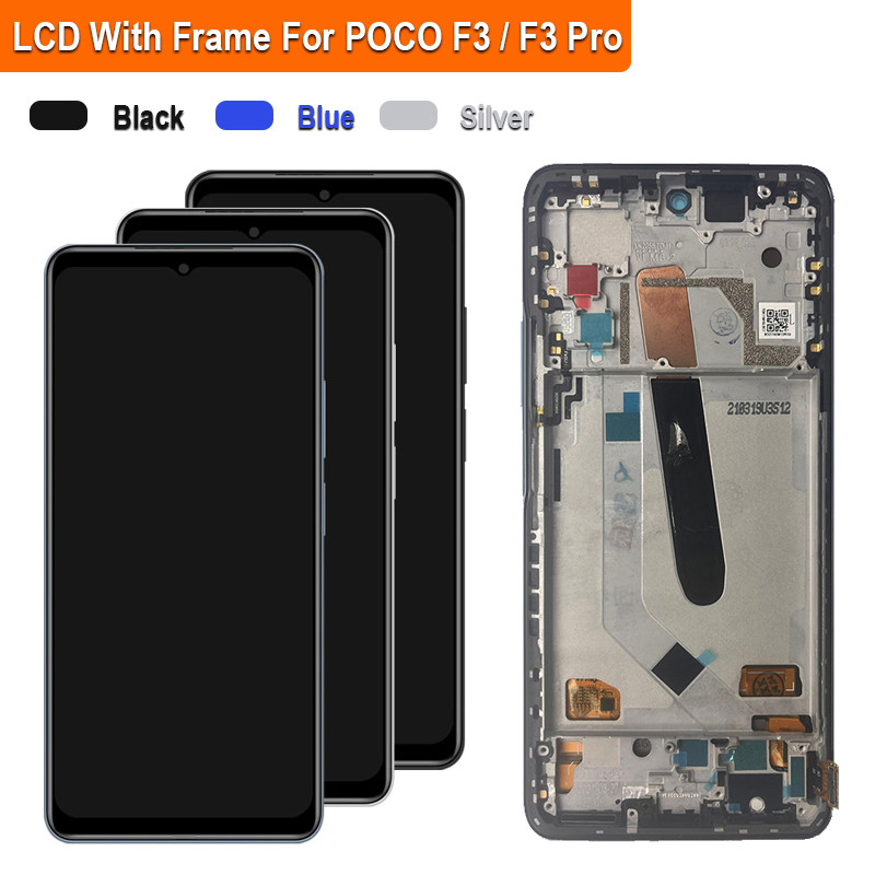 NEW Super AMOLED LCD For Xiaomi Poco F3 LCD Touch Screen Digitizer Assembly Replacement For Xiaomi