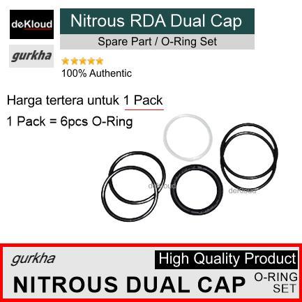 O-Ring Set for NITROUS RDA DUAL CAP ONLY karet seal sil oring *