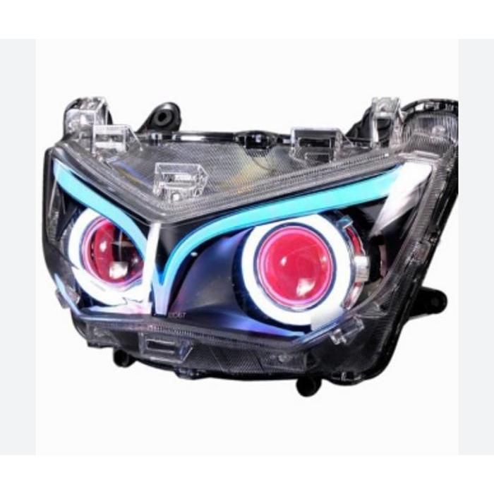 Projie led new nmax headlamp reflektor set projector biled new nmax