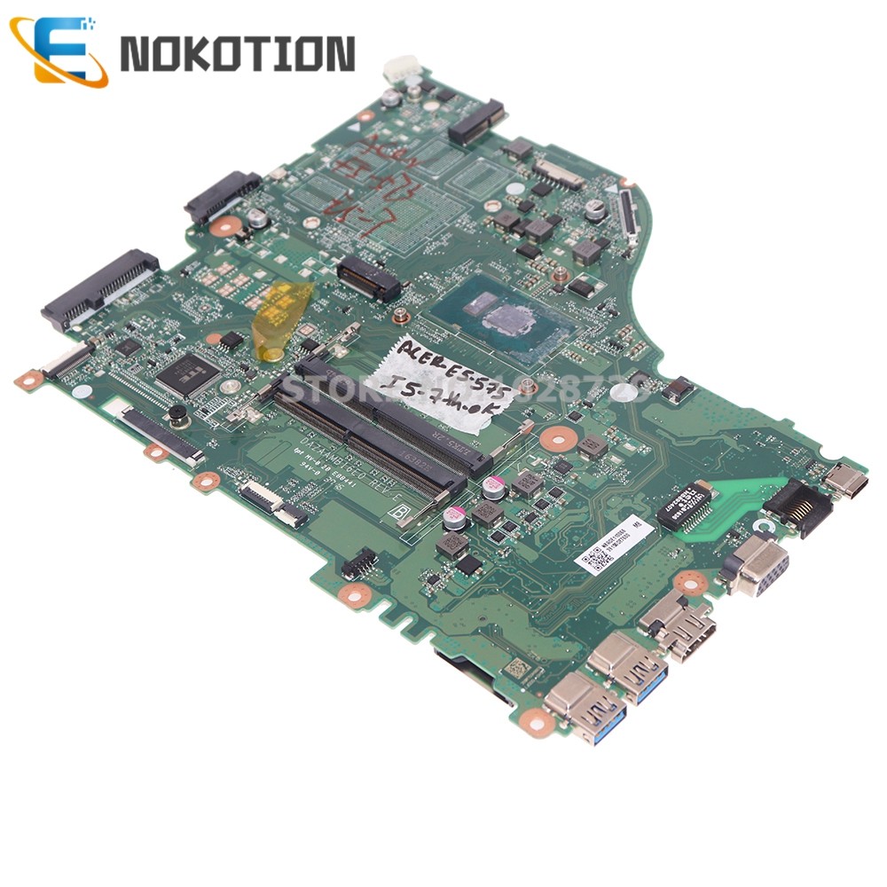NOKOTION NBGDE11006 NB.GDE11.006 DAZAAMB16E0 For ACER aspire E5-575G E5-575 Laptop Motherboard With