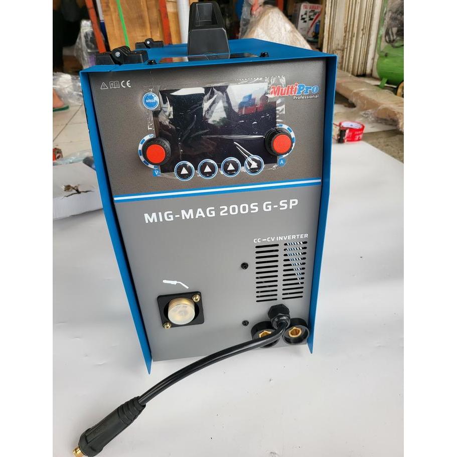 MESIN LAS CO2 MULTIPRO 3 IN 1 MIG MAG 200 GSP TANPA GAS TIG ARGON MMA