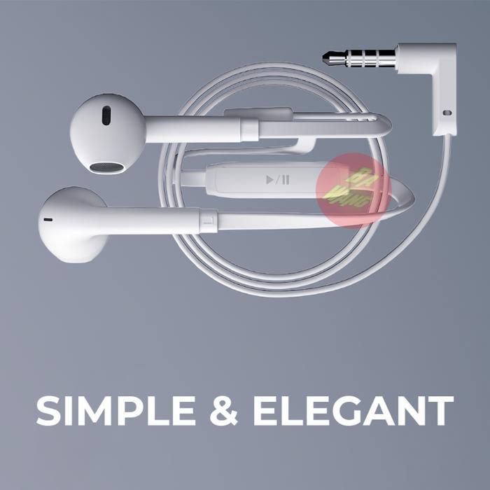 Uiisii U2S Wired Bass Handsfree Headset On-Ear Earphone Microphone Telepon Headphone Terbaik