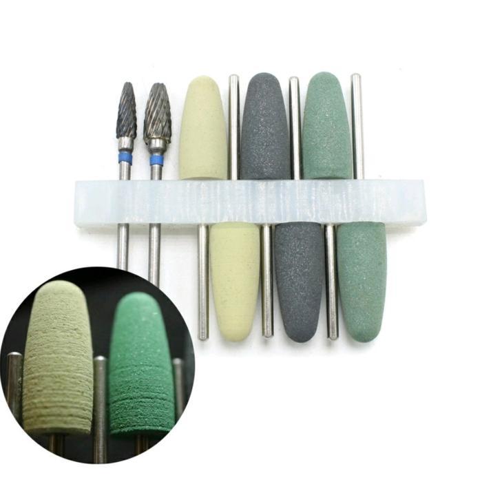 Dental Bur Poles Akrilik Set / Bur Poles Gigi Tiruan Acrylic