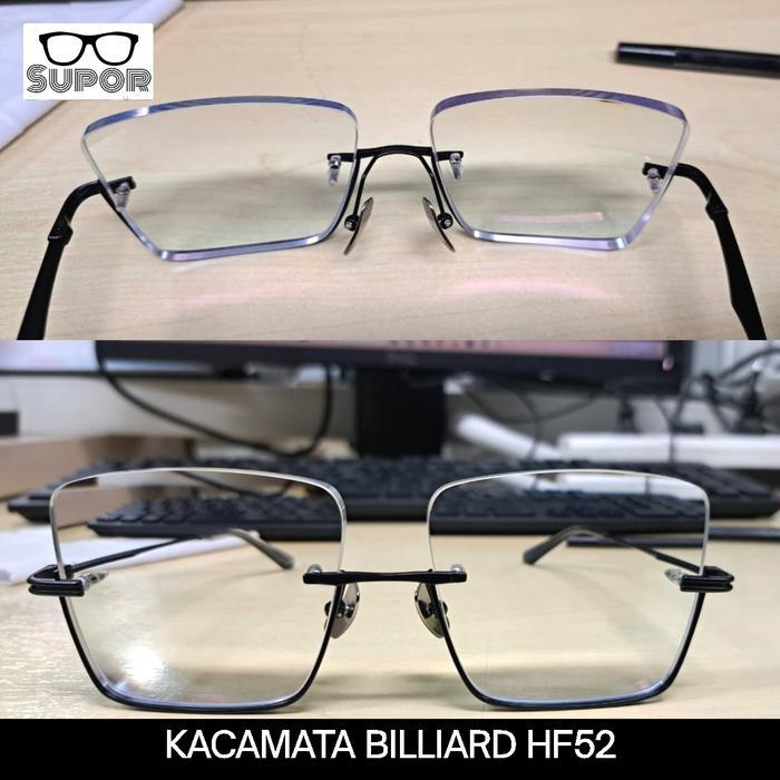 HF52 XL Frame kacamata Titanium Kaca mata Half Frame PRIA executive Profesional bisnis LEBAR semi