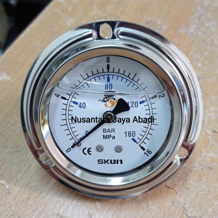 Pressure Gauge Payung Skon 2 1/2 " Inchi 16 Mpa 160 Bar