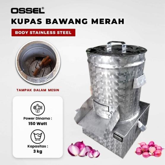 OSSEL Mesin Kupas Bawang Merah Pengupas Bawang Merah 3KG -OSSEL