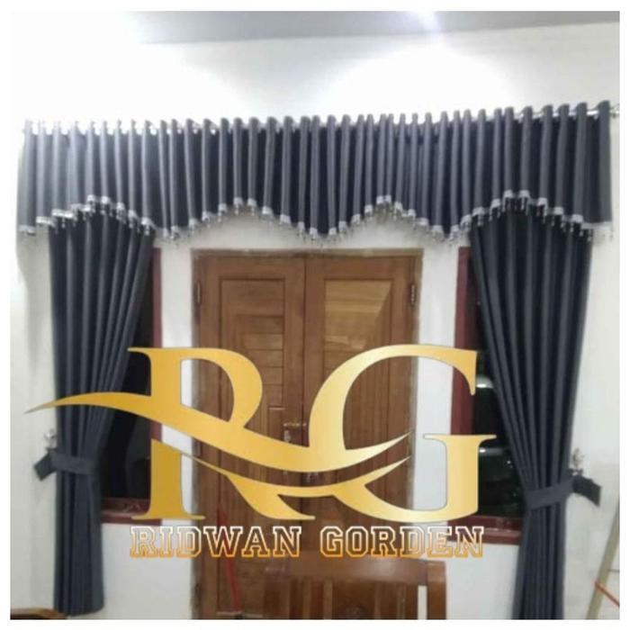 Gorden Jendela Ruang Tamu satu set Curtain Poni Mewah Pintu Ruang tamu