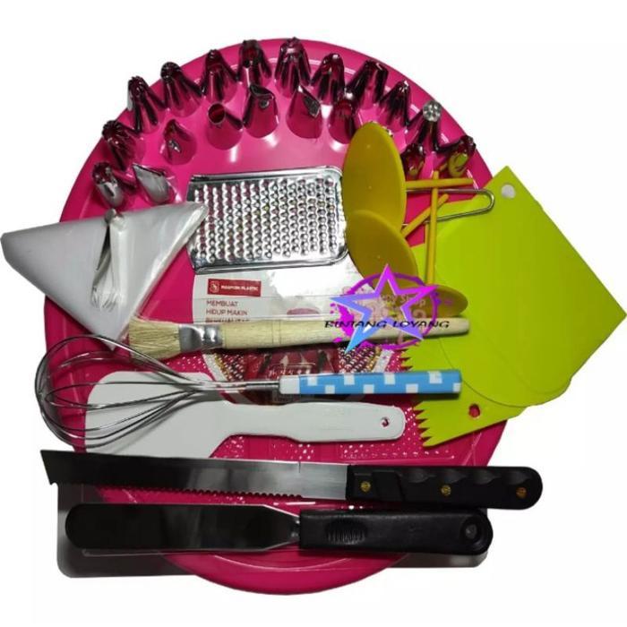 paket dekorasi kue pernikahan / paket dekorasi kue tart ( set 51 )
