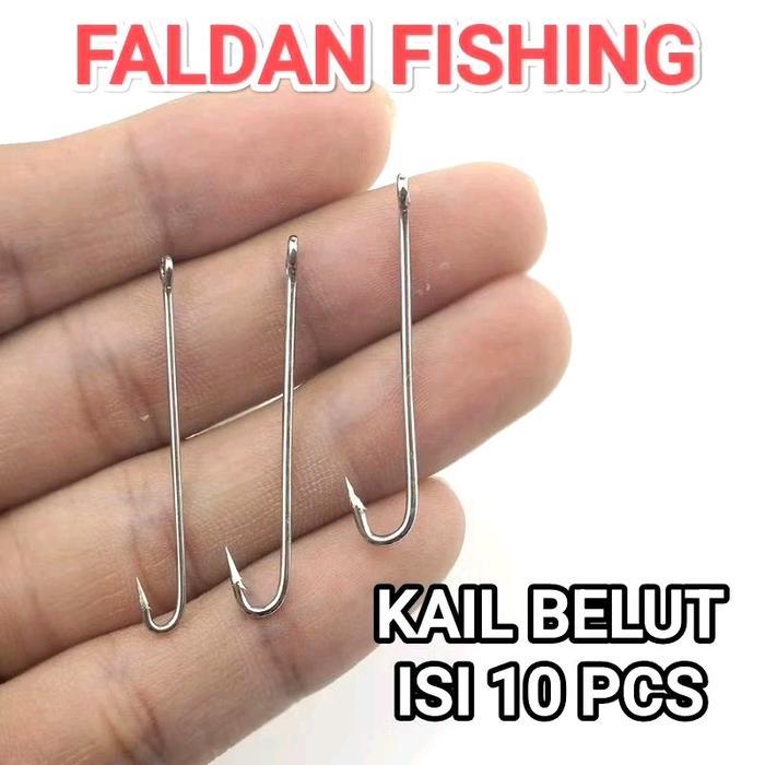 Kail Belut/ Ureg Belut (1pak isi 10 kail) Ikan Pancing Umpan Laut