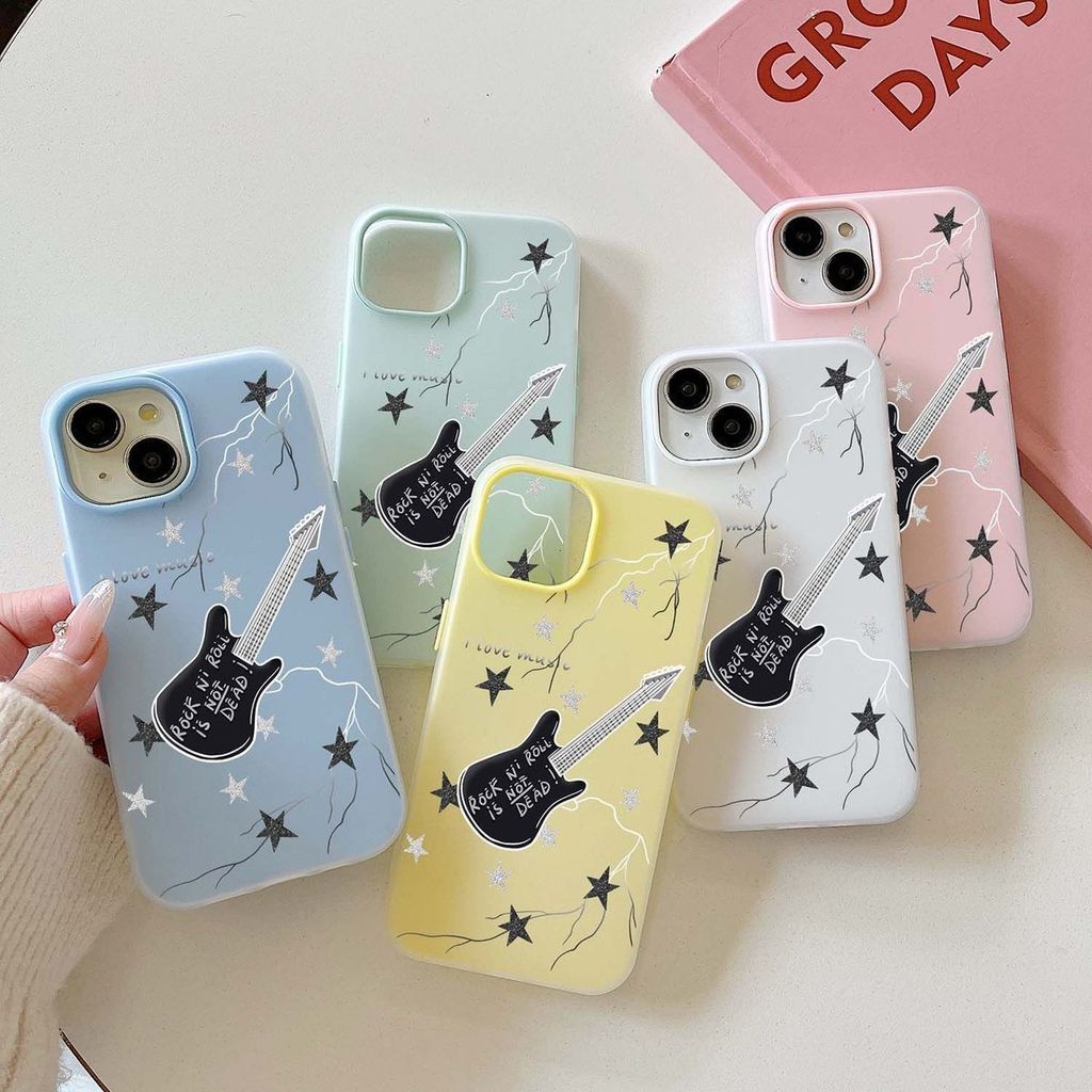 Gitar Minimalis 2 In 1 Case Iphone 17 Pro Max 16 Plus 13 11 15 14 12 Pro 16 Pro Max Case