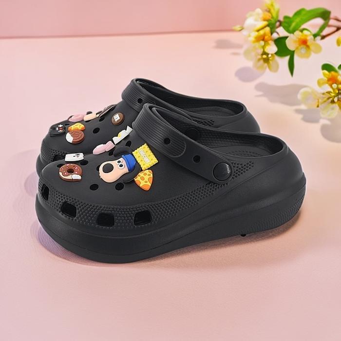 TEFANSY Sandal Kodok Wanita Dewasa Sandal AnakPerempuan FUJl Baim Sandal Anak Laki Laki Sandal